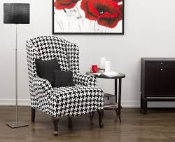 Black And White Houndstooth Chair Hudson Black Wing Chair Slipcover Slipcovers For Chairs Wingback Chair Slipcovers White Chair Covers