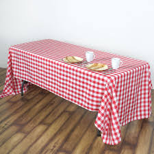 Balsacircle 60 X 102 Gingham Checkered Polyester Tablecloth For Garden Party Wedding Reception Catering Dining Table Linens Walmart Com Checkered Tablecloth Plaid Tablecloth Table Cloth