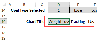 Excel Weight Loss Tracker