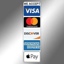 Know more about credit card payments here. We Accept Visa Mastercard Discover Apple Pay Credit Card Etsy