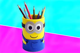 Membuat Tempat Pensil Minion Menggunakan Botol Bekas Kiddo Id