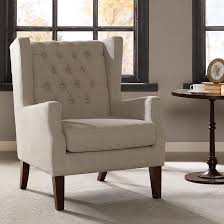 Roan Linen Wingback Button Tufted Accent Chair 82w86 Lamps Plus Furniture Tufted Accent Chair Accent Chairs