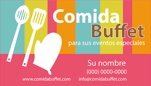 No busques tipografías poco claras o diseños. Prediseno De Tarjeta De Presentacion Para Servicios De Comida Buffet Lgallp 2013 Plantilla De Menu De Comida Negocios De Comida Plantillas De Menu