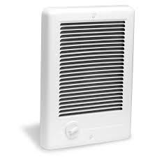 Cadet Com Pak 1 000 Watt 120 Volt Fan Forced In Wall Electric Heater In White Csc101tw The Home Depot Electric Heater Bathroom Heater Heater