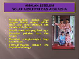 Terdapat dua perayaan utama yang disambut oleh umat islam di seluruh dunia pada setiap tahun berdasarkan kalendar hijrah. Solat Aidil Fitri Dan Aidil Adha