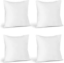 Amazon Com Utopia Bedding Throw Pillows Insert Pack Of 4 White 16 X 16 Inches Bed And Couch Pil In 2020 Bed Pillows Decorative Throw Pillow Inserts Couch Pillows