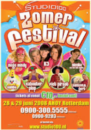 Het bedrijf produceert televisieprogramma's, muziek, films, strips en merchandise, gespecialiseerd voor kinderen en het beschikt over een aantal themaparken in zowel belgië als daarbuiten. Studio 100 Zomerfestival At Ahoy Rotterdam On 28 Jun 2008 Last Fm