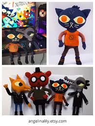 Night In The Woods Plush Mae Borowski Doll Handmade 17 In High With Poseable Arms And Legs Night In The Wood Mae Borowski Cat Plush