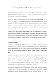 En septiembre de 1976, durante los primeros meses de la dictadura militar argentina, siete adolescentes de la ciudad de la plata son secuestrados, torturados y asesinados a raíz de sus protestas por el el film relata estos sucesos desde la voz y presencia de uno de los supervivientes. Calameo La Noche De Los Lapices En Educar