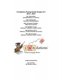 Wilsonlanguage.com.) the first several units in f\mdations level 2 will review concepts taught in level 1 and also add new the digraph blend, as in the word lunch (nch). Fundations Pacing Guide Grades K 3 2013 3014
