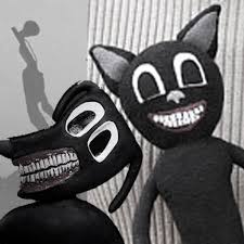 Animal cartoon black cat mask halloween half face mask. Horror Cartoon Cat Versus Dog By Puig Montella