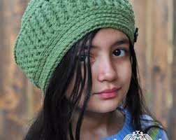 CROCHET HAT PATTERN the Evergreen Forest Beret, Crochet Beret toddler,  Child, Adult Sizes