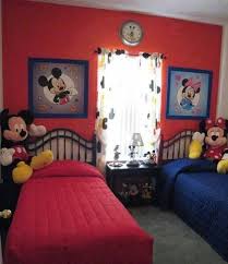 Mickey N Minnie Boy And Girl Shared Room Mickey Mouse Bedroom Decor Boy And Girl Shared Bedroom