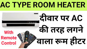 This is a very efficient window air conditioning unit. Ac Type Wall Mounted Ceramic Room Heater With Remote Control For Homes Office Youtube