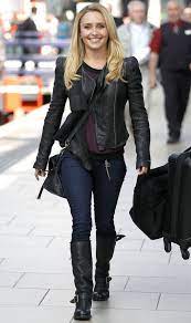 Biker Cool From Celebrity Street Style Celebrity Street Style Fashion Daily Outfits