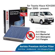 Most of these filters only remove dust and larger debris some filters have a small amount of carbon added and are an improvement ,but the air still only passes straight through a 2 mm thin layer of material. Bosch Aeristo Premium Activated 0986af5945 Carbon Cabin Air Filter For Toyota Hiace Van Kdh200 Year 2004 2013 Shopee Malaysia