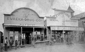 1 Post Office And Stores In South Canadian C 1894 Old Pictures Pictures Photo