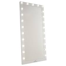 Just hang them on the rack hidden at the back of the mirror. Impressions Hollywood Iconic Full Length Vanity Floor Mirror With Dual Power Outlet Beautifully Illuminated Mirror With Dimmer Switch Walmart Com Walmart Com