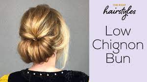Updos for long hair are often spiced up with tendrils that surround. Low Chignon Bun Easy Tutorial By Trhs Youtube