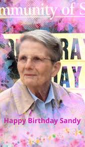 With gratitude for her help, honesty and humor! … We love you Sandy ❣️