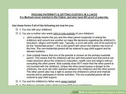 How To Calculate Child Support In Illinois With Pictures