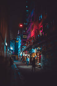 Hd Wallpaper Man Walking On Street City Night Light Hongkong China Travel Wallpaper Flare