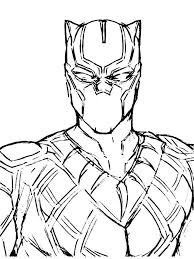 Black Panther Printable Colouring Pages Black Panther Drawing Marvel Art Drawings Avengers Drawings