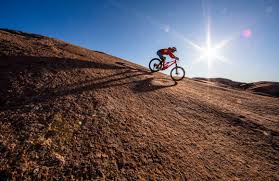 Easy trail over slick rock. Mountain Biking The Slickrock Trail Visit Utah