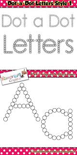 Alphabet Letters Clipart Black And White Alphabet Letters Dot A Dot Font Clip Art Set Contains 52 Letters Upper And Lower Case In Blac Lettering Alphabet Literacy Centers Kindergarten Teacher Forms