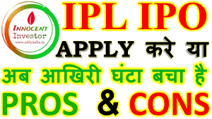 Maybe you would like to learn more about one of these? Ipl Ipo Apply Or Not Ipl Ipo Grey Market Premium Ipl Ipo Analysis Ipl Ipo Pros Cons Youtube