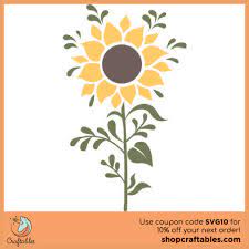 Download Free Sunflower Svg Cut File Craftables