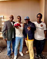 The gangs all here. Boyz II Men reunited yesterday. : rrnb