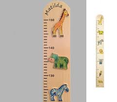 Personalised Safari Height Chart Oskar Catie