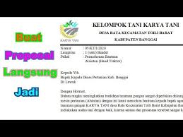 Dalam pembuatan proposal tidak harus kaku. Cara Buat Proposal Langsung Jadi Permohonan Bantuan Youtube