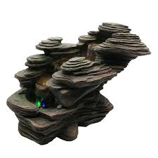 Organic and natural materials should be anyone's first choice when decorating the outdoors and having a rock garden should definitely be on your wishlist this summer. Zen Light Scfr132 River Water Feature Nature Brown Stone 38 X 19 X 25 Cm Buy Online In Bosnia And Herzegovina At Bosnia Desertcart Com Productid 51721825