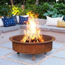 Kalahari 81cm Rust Fire Pit Milkcan Outdoor Products