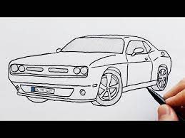 One can simply start off with a pencil drawing on the adobe photoshop software and the smudge tool. How To Draw Dodge Sports Luxury Car Easy Drawing Cars Basit Spor Araba Cizimi Youtube