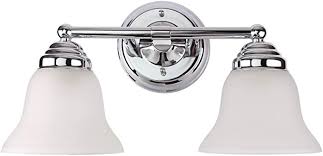 Want to shop bathroom vanities nearby? 7pandas 2 Light Bathroom Vanity Light Interior Wall Sconce Bathroom Lighting Fixture Over Mirror W Frosted Glass Shade Polished Chrome Amazon Com