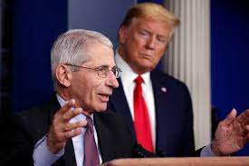 Anthony fauci listens as president donald trump speaks during a coronavirus task force briefing at the white house. Donald Trump Muzzling Anthony Fauci Amid Covid 19 Would Be Hazardous