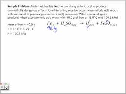 What is the new volume? How To Solve Gas Law Stoichiometry With Sample Problem Youtube