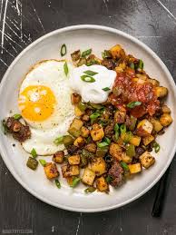 Chorizo Breakfast Hash Step By Step Photos Budget Bytes Recipe Chorizo Breakfast Breakfast Hash Chorizo