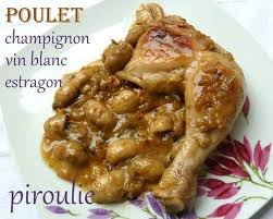 Cuisses De Poulet Au Champignon Au Vin Blanc Et A L Estragon Patisseries Et Gourmandises Poulet Aux Champignons Poulet Et Plat Avec Du Riz