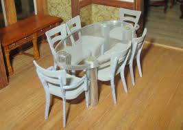 Half Scale Glass Top Table With 3d Printed Chairs The Den Of Slack Printed Chair Glass Top Table Chair