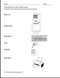 Black And White Computer Parts Name And Pictures Computer Lab Computer Lab Computer Lessons Teacher Tips Library Lessons Technology Lessons Lear In 2020 Elementary Computer Lab Computer Lab Lessons Teaching Computers