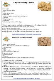 Printable Cookie Recipes Family Cookie Recipes Cookie Recipe Printable Food Printables Pumpkin Pudding Cookies