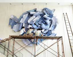 the soft relief sea and flowers by a new idea that art itself is a form of emotional content artistic production and material symbols can painting art mural