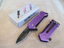 Tac Force Mini Joker Why So Serious Assisted Opening Linerlock Purple A O Speed Rescue Knife Rescue Knife Knife Joker