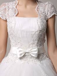 Vestido De Casamento Curto Manga Princesa De Renda Com Saia De Tule Em Camadas Milanoo Vestidos Vestidos Curtos Para Casamento Vestido De Casamento