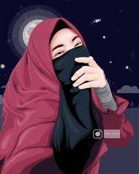 Viral pengemudi ojek online tuli hitam putih 13 08 19 part 1. Kartun Wanita Muslimah Hitam Putih 444x444 Download Hd Wallpaper Wallpapertip