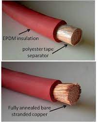 2 Awg 2 Gauge 50 Feet 50 Ft Red Welding And Battery Cable Pure Copper Flexible Wire Car Rv Inverter Solar Battery By Welding Cable Welding Leads Pure Copper